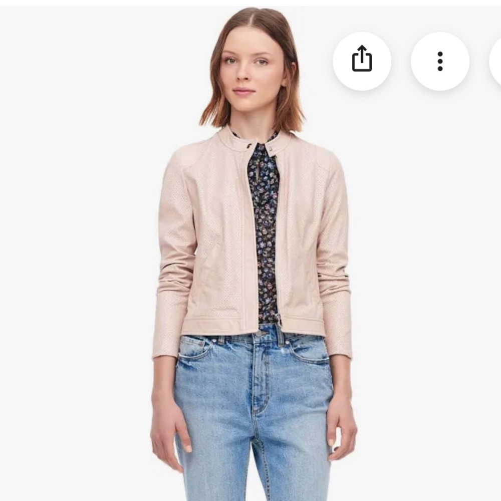 Rebecca Taylor Lamb Leather Moto Jacket 6